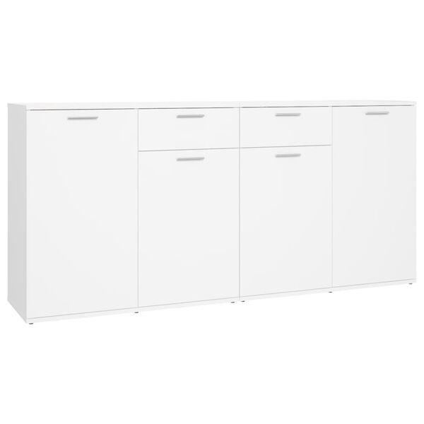 vidaXL Dressoir 160x36x75 cm bewerkt hout wit