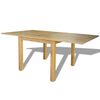 vidaXL Uitschuifbare tafel eikenhout 170x85x75 cm