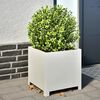 vidaXL Plantenbak 40x40x40 cm staal wit