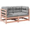 vidaXL 2-delige Loungeset met kussens massief douglas vurenhout