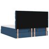 vidaXL Ottoman bed met matras 160x200cm stof blauw