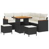 vidaXL Tuin Sofa Set 8 st 5-Aantal zitplaatsen Zwart Poly riet