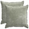 vidaXL Kussensloop 2 st HOUTEN Groen 70 x 70 cm Chenille Stof