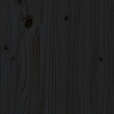 vidaXL 2-delige Loungeset massief grenenhout zwart