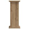 vidaXL Plantenstandaard 33x33x80 cm bewerkt hout artisanaal eikenkleur