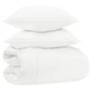 vidaXL Dekbed set 200 x 200 cm Nee Katoen, Bamboe, Polyester Wit