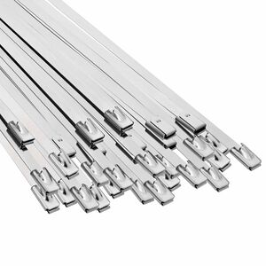 vidaXL Kabelbinders 50 st 4,6 x 200 mm zilver