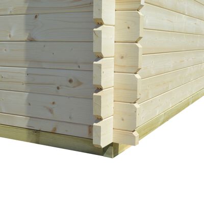 vidaXL Tuinhuis 4x3 m 34 mm massief hout