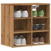 vidaXL Schoenenkasten 2 st 52x30x50 cm artisanaal eiken