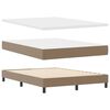 vidaXL Boxspringbed met matras Cappuccino 140 x 190 cm Kunstleer