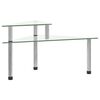 vidaXL Keukenschap 49,5x35x19 cm gehard glas transparent