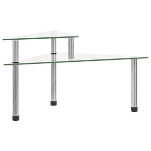 vidaXL Keukenschap 49,5x35x19 cm gehard glas transparent