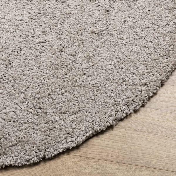 vidaXL Vloerkleed PAMPLONA shaggy hoogpolig modern Ø 80 cm beige