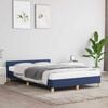 vidaXL Bedframe met hoofdeinde zonder matras 120x200 cm stof blauw