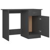 vidaXL Bureau 100x50x76 cm bewerkt hout grijs