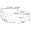 vidaXL Boxspring met matras fluweel donkerblauw 140x210 cm