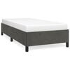 vidaXL Bedframe zonder matras 90x190 cm fluweel donkergrijs