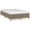 vidaXL Bedframe zonder matras 120x190 cm stof taupe