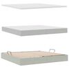 vidaXL Opbergbed met matras met matras Lichtgrijs 200 x 200 cm Fluweel
