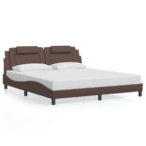 vidaXL Bedframe "Viana" zonder matras kunstleer bruin 180x200 cm