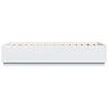 vidaXL Bedframe met LED-verlichting bewerkt hout wit 90x200 cm