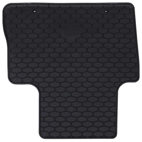 vidaXL Autobodemmat 4 pcs Zwart Rubber