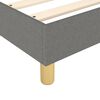 vidaXL Boxspring met matras stof donkergrijs 90x190 cm