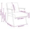 vidaXL Fauteuil Beige 59 x 75 x 78 cm Krullend Wol-achtig Stof