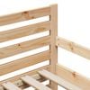 vidaXL Bedframe met hoofdeinde Bruin 80 x 200 cm Bewerkt hout