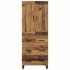 vidaXL Hoge kast Oudhout 69,5 x 34 x 180 cm Bewerkt hout
