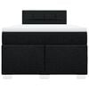vidaXL Boxspring met matras stof zwart 120x190 cm