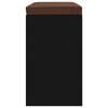 vidaXL Schoenenbank 103x30x48 cm bewerkt hout zwart