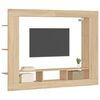 vidaXL Tv-meubel 152x22x113 cm bewerkt hout sonoma eikenkleurig