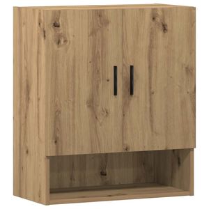 vidaXL Wandkast 60x31x70 cm bewerkt hout artisanaal eikenkleur