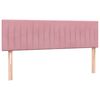 vidaXL Boxspring met matras fluweel roze 160x220 cm