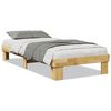 vidaXL Bedframe zonder matras 80x200 cm massief hout eiken