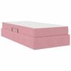 vidaXL Opbergbed met matras met matras Roze 100 x 200 cm Fluweel