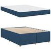 vidaXL Bedframe met matras Blauw 140 x 200 cm Stof