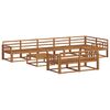 vidaXL Buiten bankenset 9 pcs Naturel Massief Acaciahout