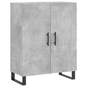 vidaXL Dressoir 69,5x34x90 cm bewerkt hout betongrijs