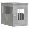 vidaXL Hondenbench 55 x 80 x 68 cm bewerkt hout betongrijs
