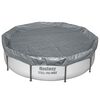 Bestway Zwembadcover &Oslash;3,05 m Rond Polyester Grijs