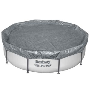 Bestway Zwembadcover &Oslash;3,05 m Rond Polyester Grijs
