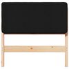 vidaXL Gestoffeerd hoofdbord Bruin en zwart 80 cm Massief grenenhout