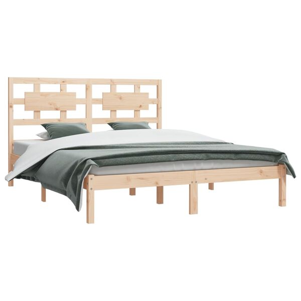 vidaXL Bedframe zonder matras massief grenenhout 150x200 cm