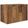 vidaXL TV Wandkast Set Wandgemonteerd 4 pcs Oudhout Bewerkt hout