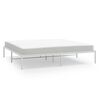vidaXL Bedframe metaal wit 183x213 cm