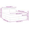 vidaXL Boxspringbed met matras Zwart 140 x 190 cm Kunstleer