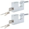 vidaXL Hangslot 2 st Zilver Staal
