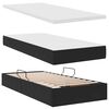 vidaXL Opslag bed met matras met hoofdeinde Zwart 100 x 200 cm Fluweel